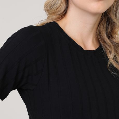 VESTIDO MIDI MC CANEL LARGO 230855 PRETO M