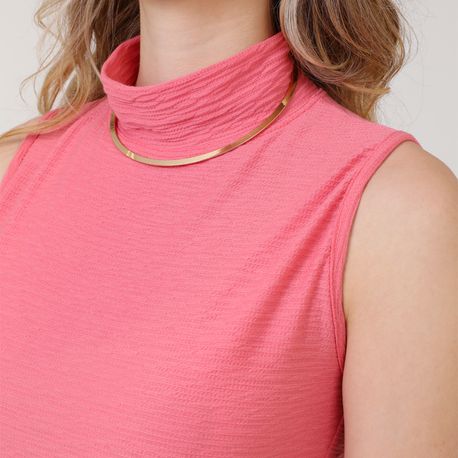 VESTIDO MIDI ALTERNECK DIF 6631 ROSA P
