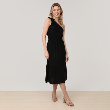 VESTIDO MIDI OMBRO SO 47358 PRETO P