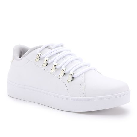 TENIS MODA ILHOS 10075IZ BRANCO 36