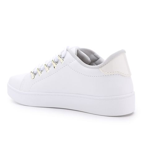 TENIS MODA ILHOS 10075IZ BRANCO 36