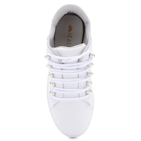 TENIS MODA ILHOS 10075IZ BRANCO 36
