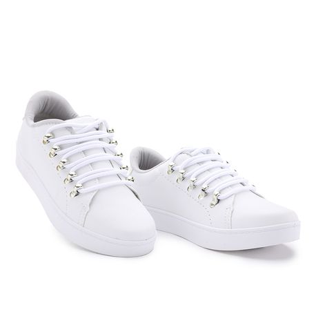 TENIS MODA ILHOS 10075IZ BRANCO 36
