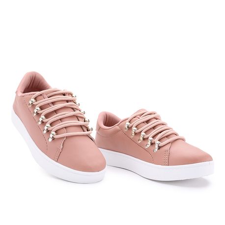 TENIS MODA ILHOS 10075IZ ROSADO 39