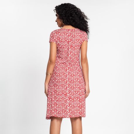 VESTIDO MC EST 616853 VERMELHO P