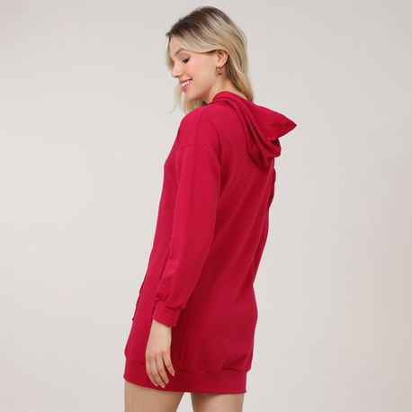 VESTIDO CANGURU CAPUZ MOL 26725 PINK P