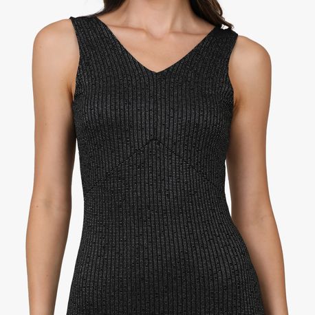 VESTIDO REGATA LUREX BRILHO 11240 PRETO M