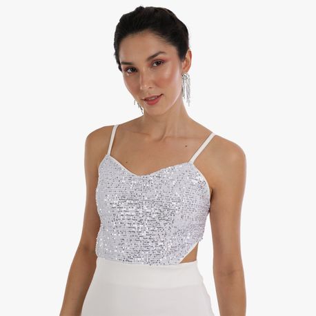 VESTIDO PAETE 0106161 OFF WHITE G