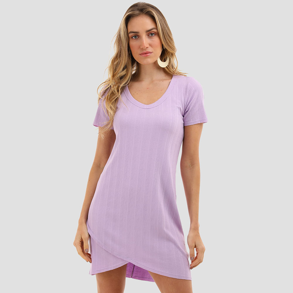 VESTIDO CANEL IRREGULAR 6302407 LILAS P