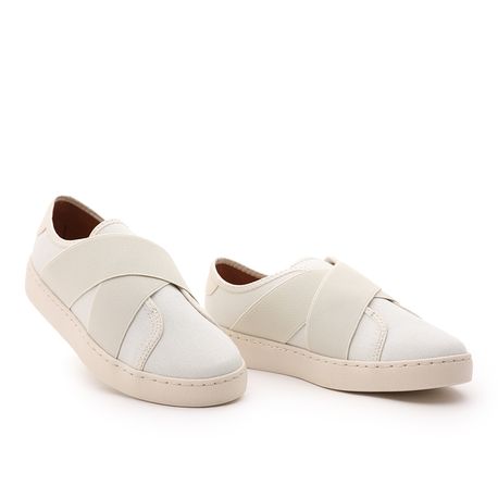 TENIS MODA ELASTICO 12141021 LONA BRANCO OFF 37