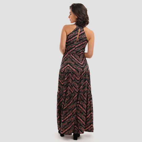 VESTIDO LONGO ALTERNACK REGATA EST LIBERTY 24821 PRETO M