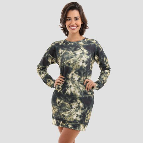 VESTIDO TIE DYE MOLETINHO 24901 PRETO P