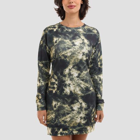 VESTIDO TIE DYE MOLETINHO 24901 PRETO P