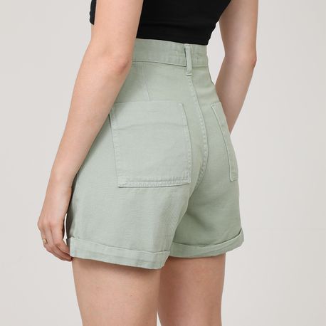 SHORTS SARJA 5 POCKETS V18-2228 VERDE CLARO 36