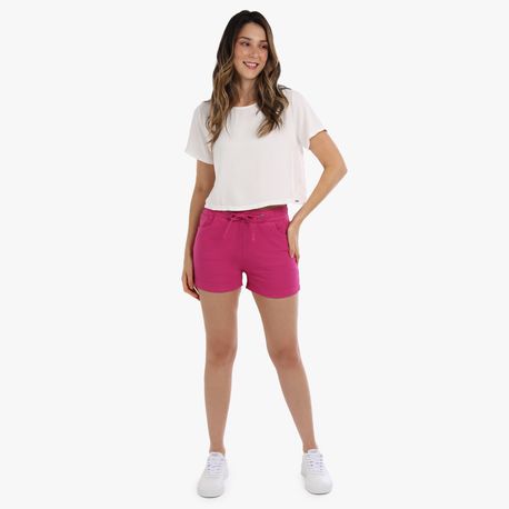 SHORT COLOR ELASTICO BOLSO CORDAO 517 PINK P