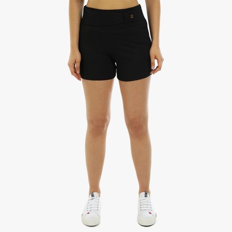 SHORTS CANELADO FAIXA BOTAO 17111 PRETO P