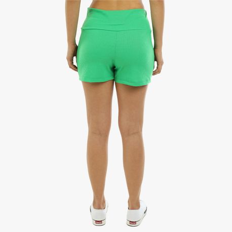 SHORTS CANELADO FAIXA BOTAO 17111 VERDE P