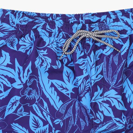 SHORTS TACTEL FOLHAGEM 140039 AZUL P