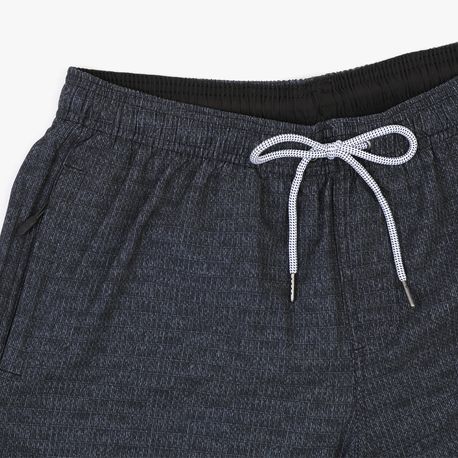 SHORTS TACTEL ELASTANO ESTAMPA MAQUINETADA 9140065 PRETO P
