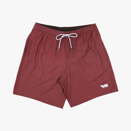 SHORTS TACTEL ELASTANO ESTAMPA MAQUINETADA 9140065 VERMELHO P