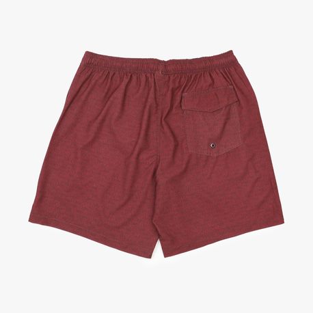SHORTS TACTEL ELASTANO ESTAMPA MAQUINETADA 9140065 VERMELHO P