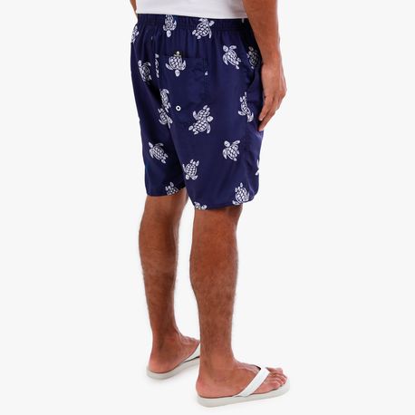 SHORTS TECNOLOGICO ESTAMPA TARTARUGA 726AE MARINHO P