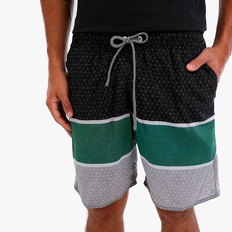SHORTS TECNOLOGICO ESTAMPA BICOLOR 686AE GRAFITE/CINZA M