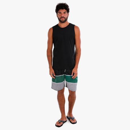 SHORTS TECNOLOGICO ESTAMPA BICOLOR 686AE GRAFITE/CINZA M