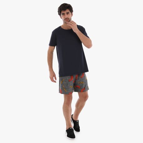 SHORT ESTAMPA FULL PRINT PENAS 65925 MARINHO P