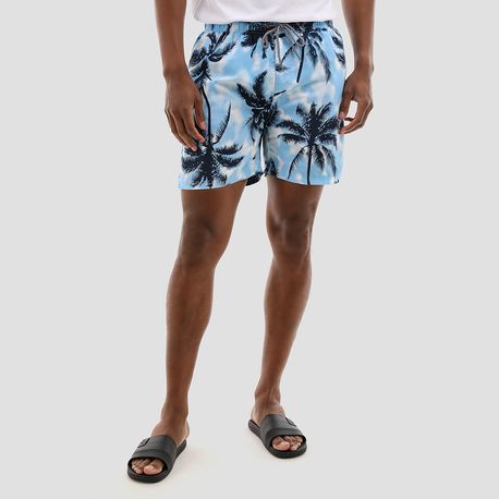 SHORT TACTEL ESTAMPADO COQUEIRO 140044 AZUL P