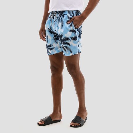 SHORT TACTEL ESTAMPADO COQUEIRO 140044 AZUL P