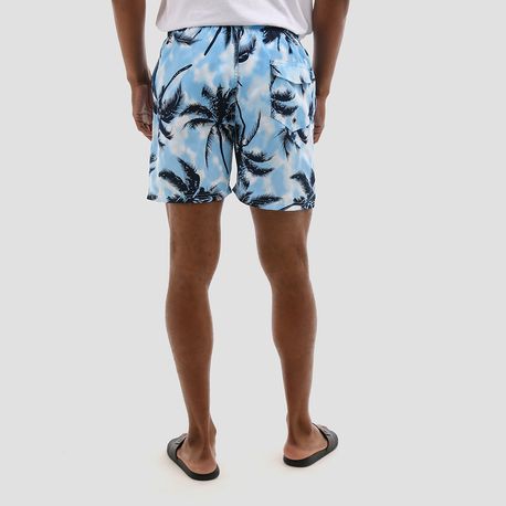 SHORT TACTEL ESTAMPADO COQUEIRO 140044 AZUL P