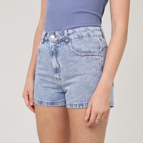 SHORTS JEANS APLIC BOLSO EXPLOSAO 40293/B JEANS 36