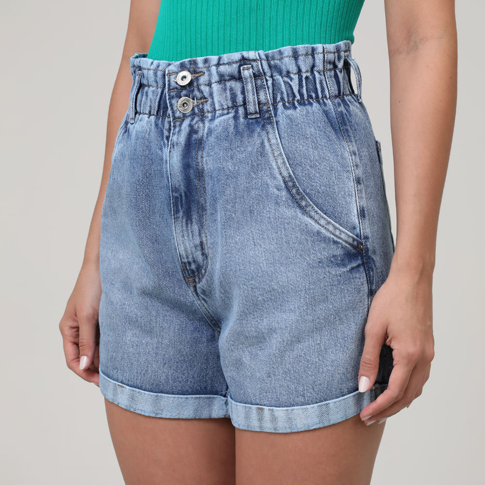SHORTS JEANS CLOCHARD 2 BOTOES C 7597 JEANS 34
