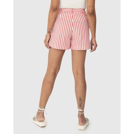 SHORTS ALFAIATARIA LISTRA 1505 VERMELHO P