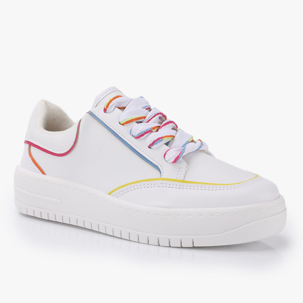 TENIS CASUAL COLORS 1389108 BCO/SICILIANO 36