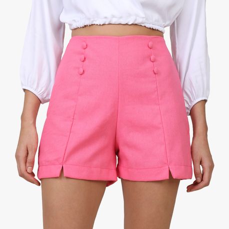 SHORTS ECOLINHO BOTOES 13764 CHICLETE P