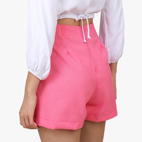 SHORTS ECOLINHO BOTOES 13764 CHICLETE P