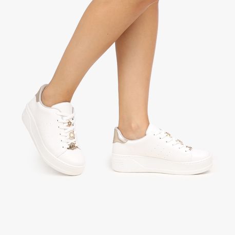 TENIS CASUAL ILHOS 2211901 BCO/GOLD 35