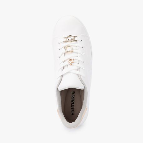 TENIS CASUAL ILHOS 2211901 BCO/GOLD 35