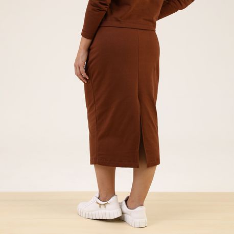 SAIA MIDI MOLETOM 73079 MARROM P