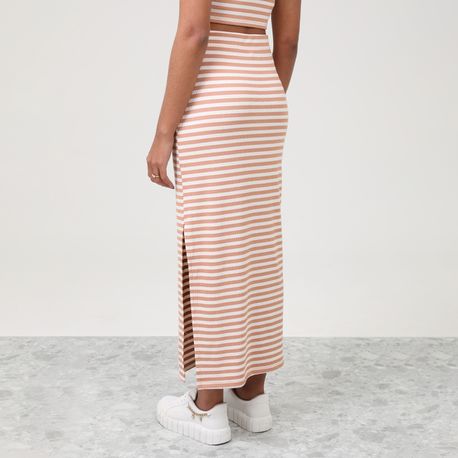 SAIA MIDI CANEL LISTRA 230734 BEGE P