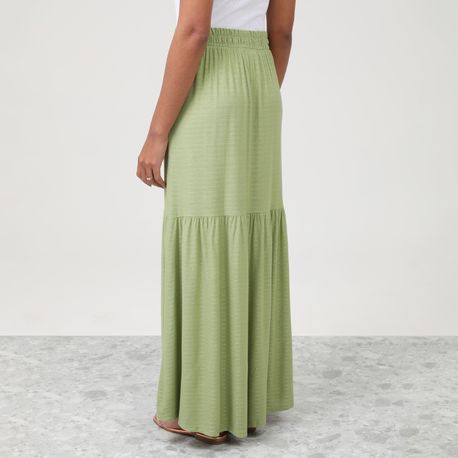 SAIA MIDI BABADO TALES 29585 VERDE M