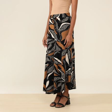 SAIA MIDI BABADO 230728 PRETO G