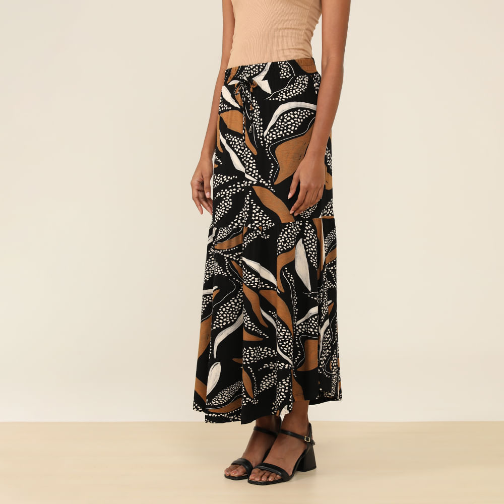SAIA MIDI BABADO 230728 PRETO G