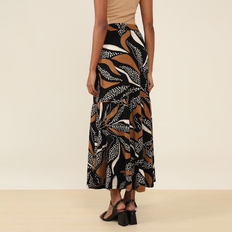 SAIA MIDI BABADO 230728 PRETO G