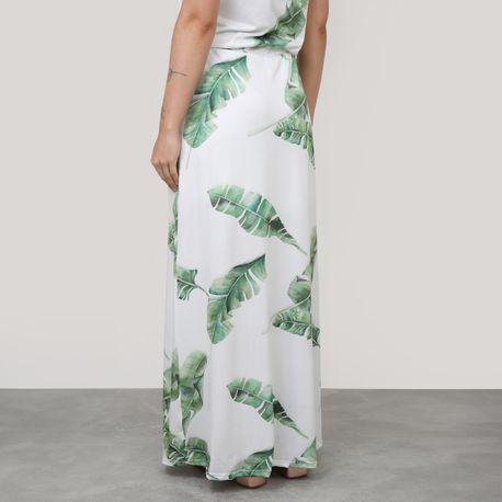 SAIA MIDI TP FOLHAGEM 616561 OFF WHITE G