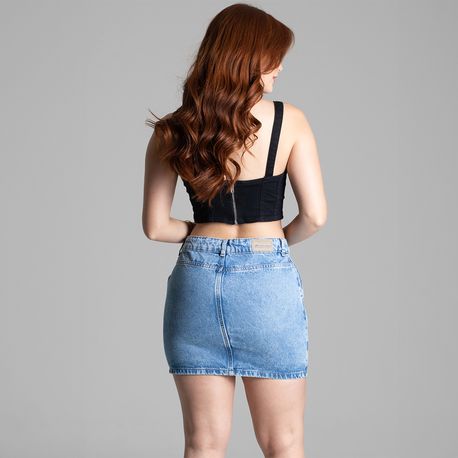 SAIA JEANS MINI CARGO 274656 JEANS 42