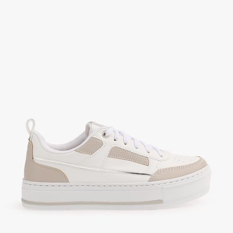 TENIS CASUAL 13718 BCO/CINZA/PRATA/BCO 36