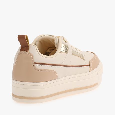 TENIS CASUAL 13718 OFF WHITE/OURO LIGHT/CARAMELO/OFF WHITE 34